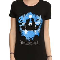 little mermaid kiss the girl silhouette
